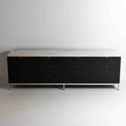 Executive sideboard by Florence Knoll with 'rosé aurore' marble top