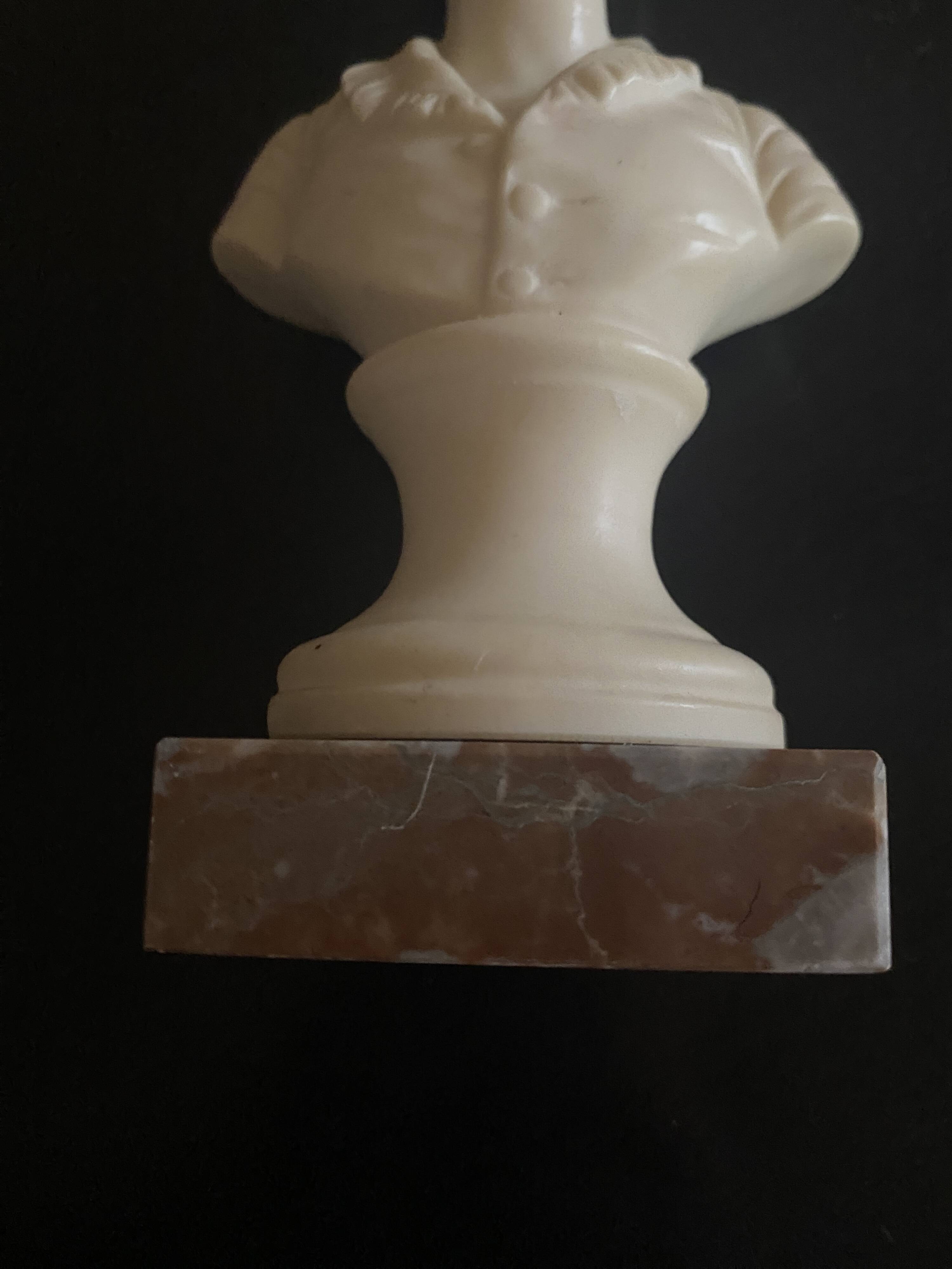 Stone and marble bust, 1950s