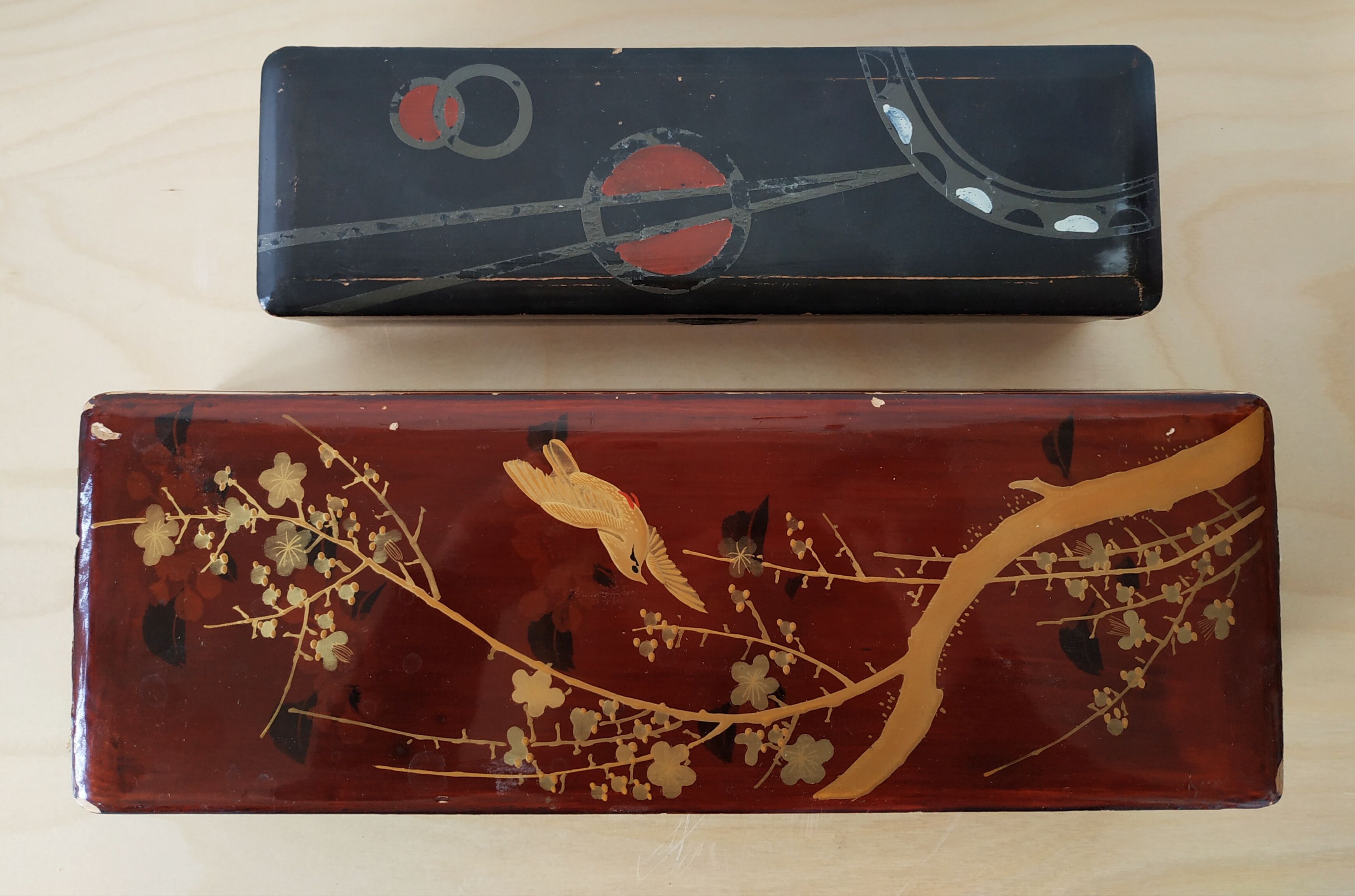 4 boîtes - Chine et laque Japon