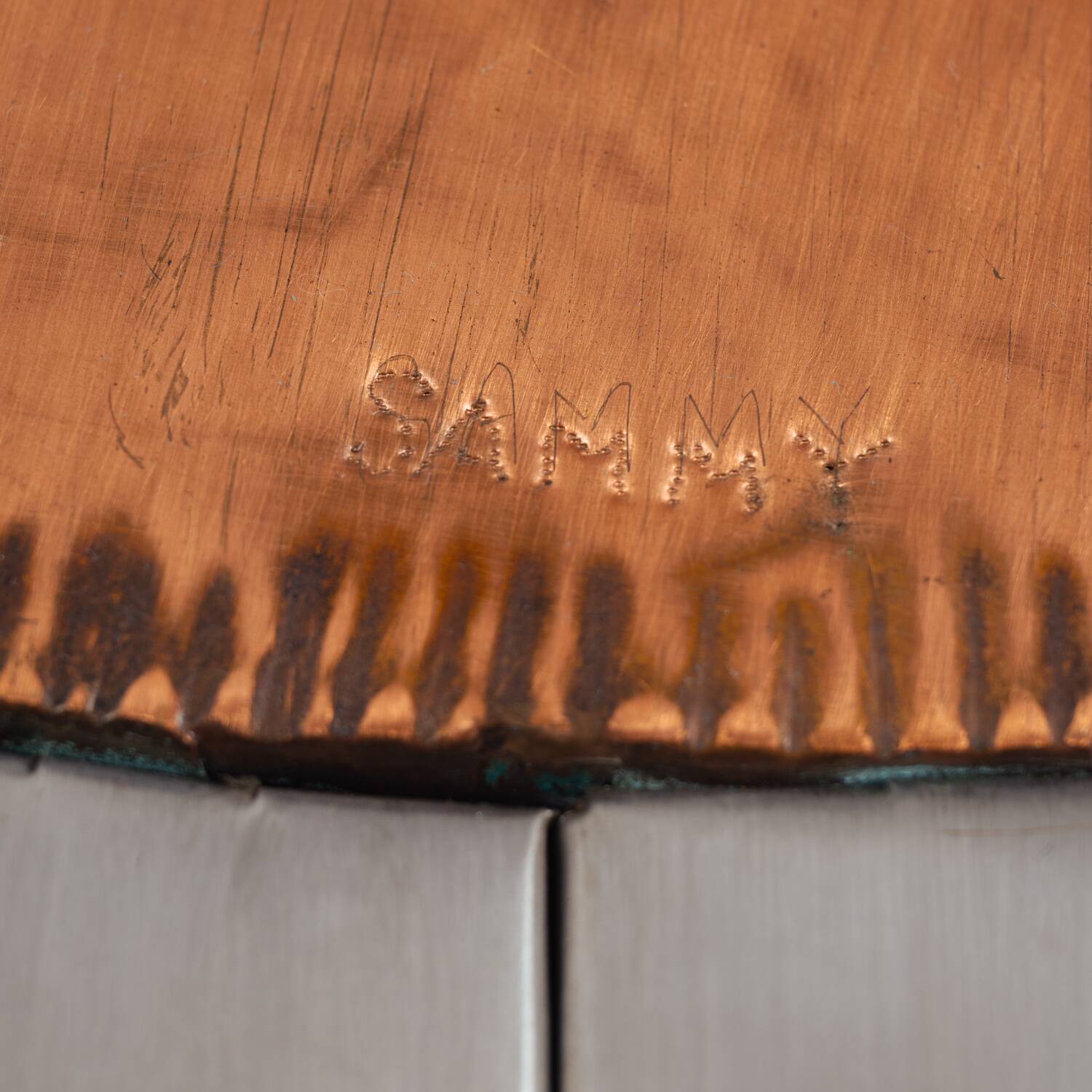 Brutalist mixed metal artwork by Sammy Tsui, 1960s