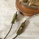 Wooden and brass sailboat marine lamp