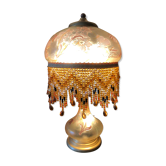 Glass lamp floral decoration Vianne ed. Suberville