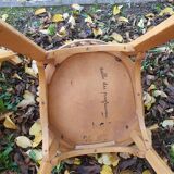 4 chaises de bistrot dont estampillée Baumann