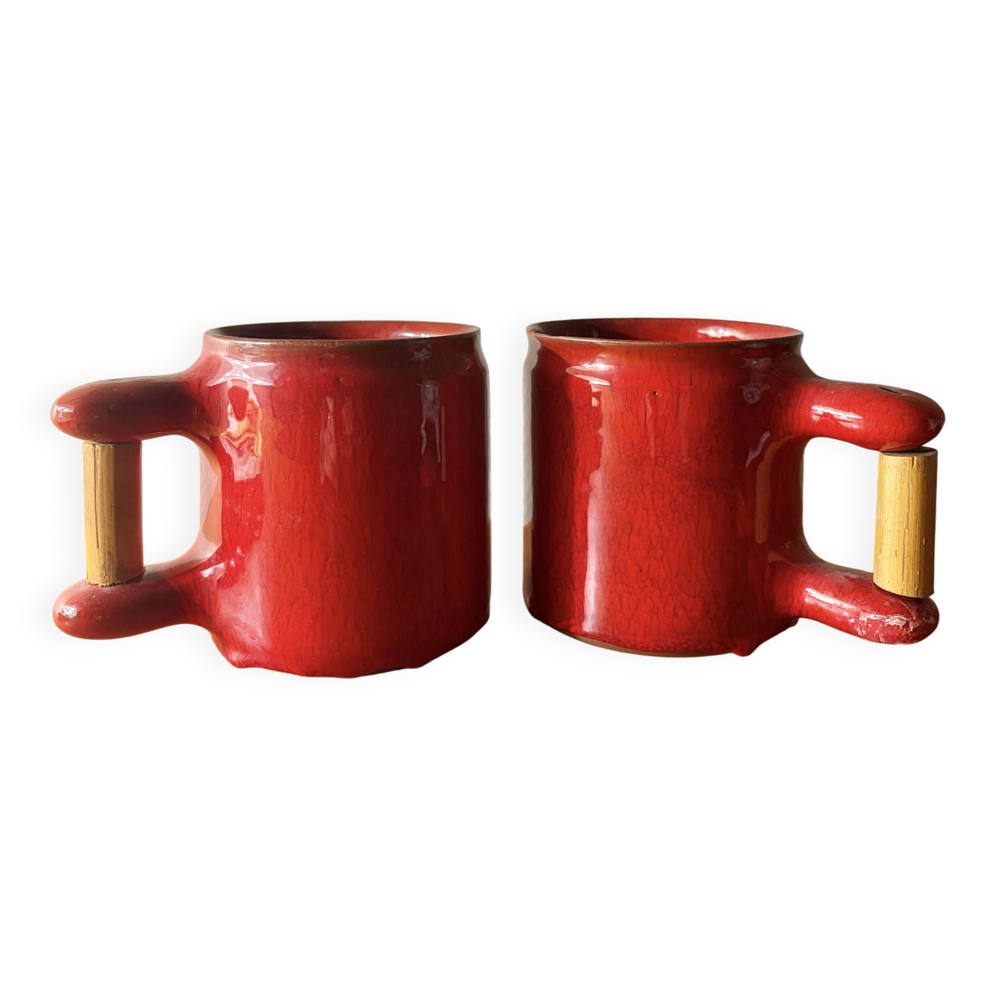 Cloutier Brothers red mugs