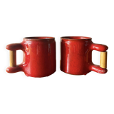 Tasses Frères Cloutier rouges