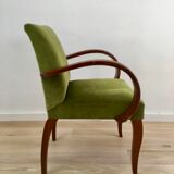 Velvet bridge armchair