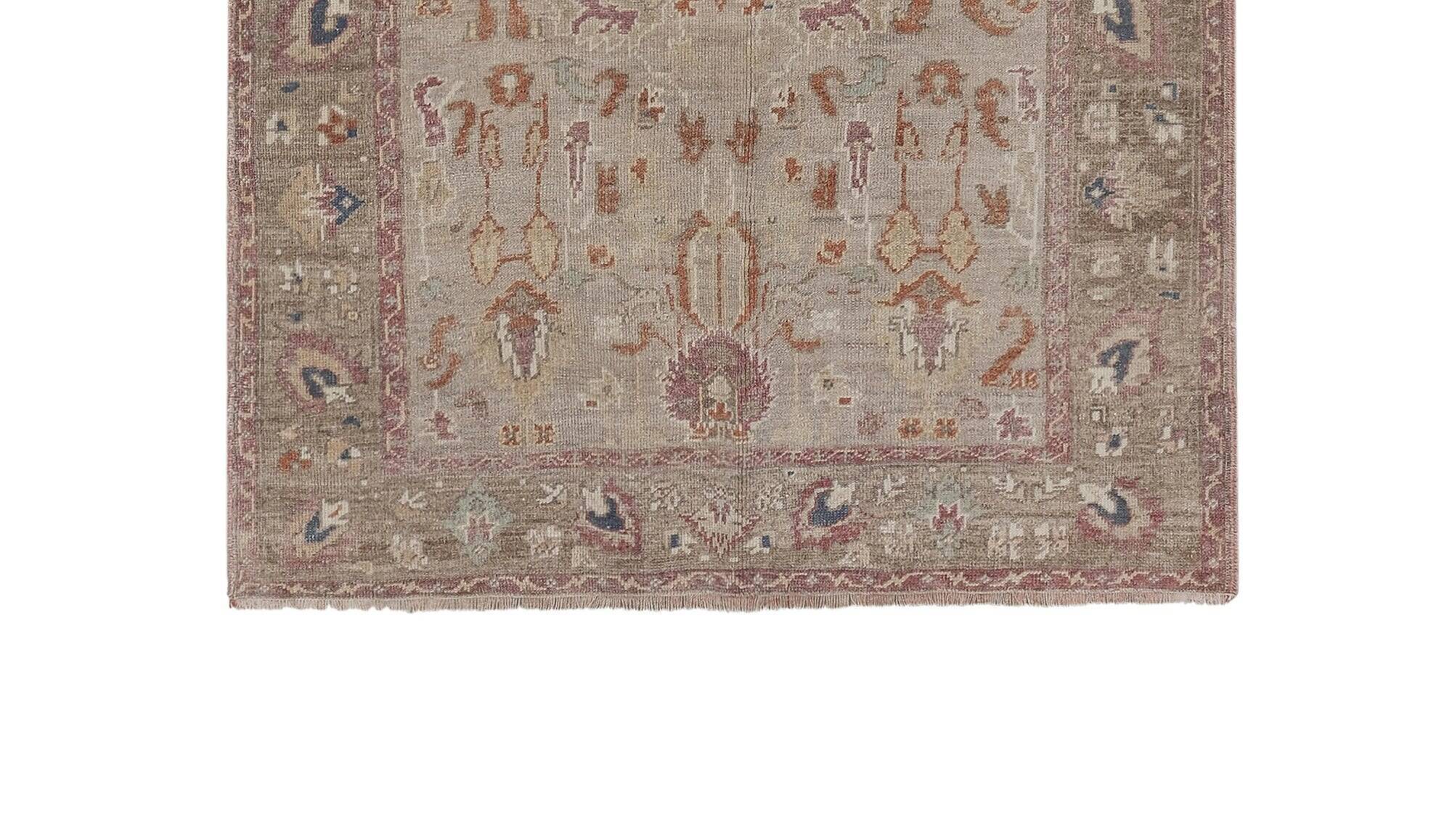 Vintage Turkish hallway rug 142x254 cm