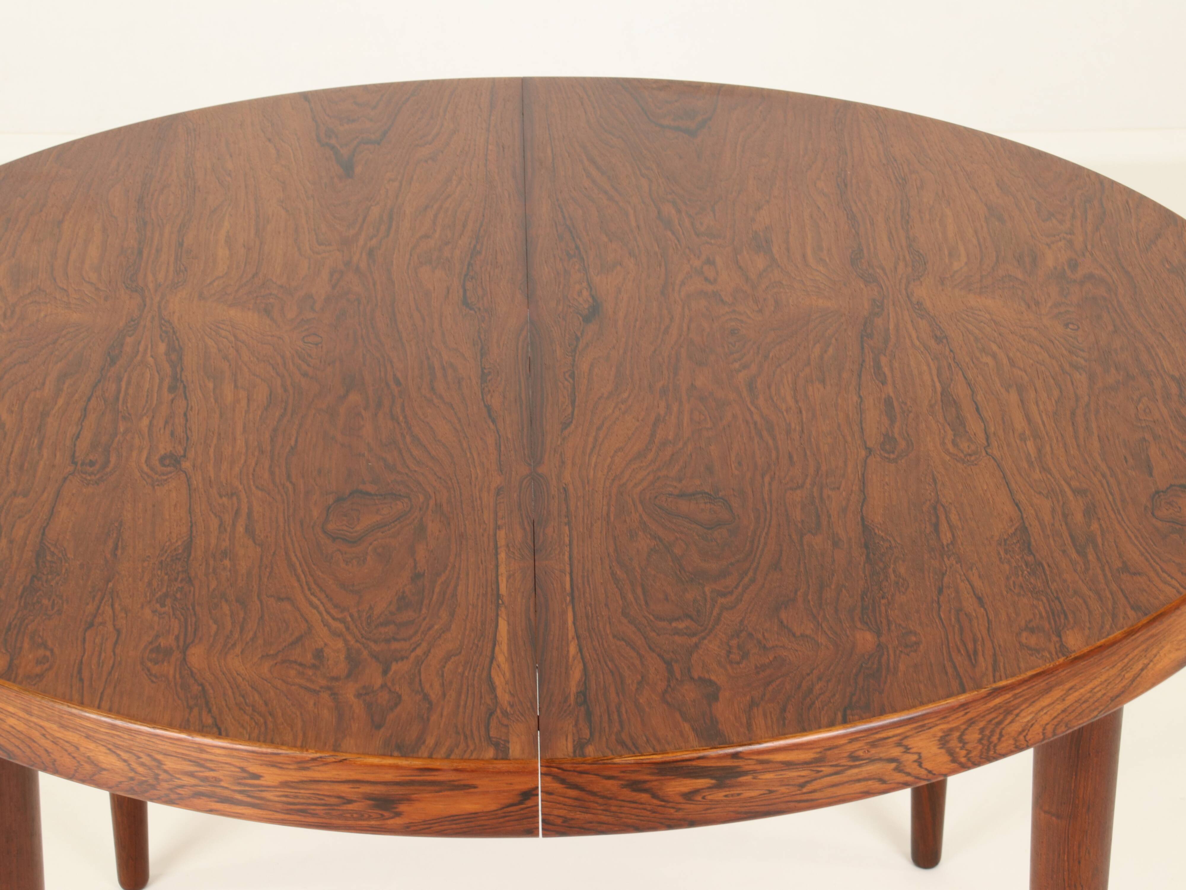 Extendable Rosewood Dining Table Model 56 by Villy Schou Andersen, Denmark, 1960s