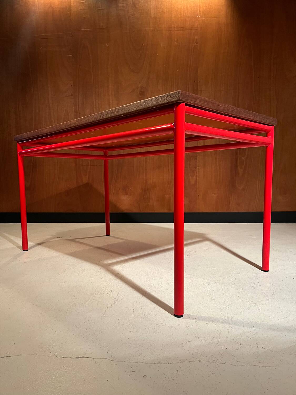 Custom dining table "steel and earthenware"