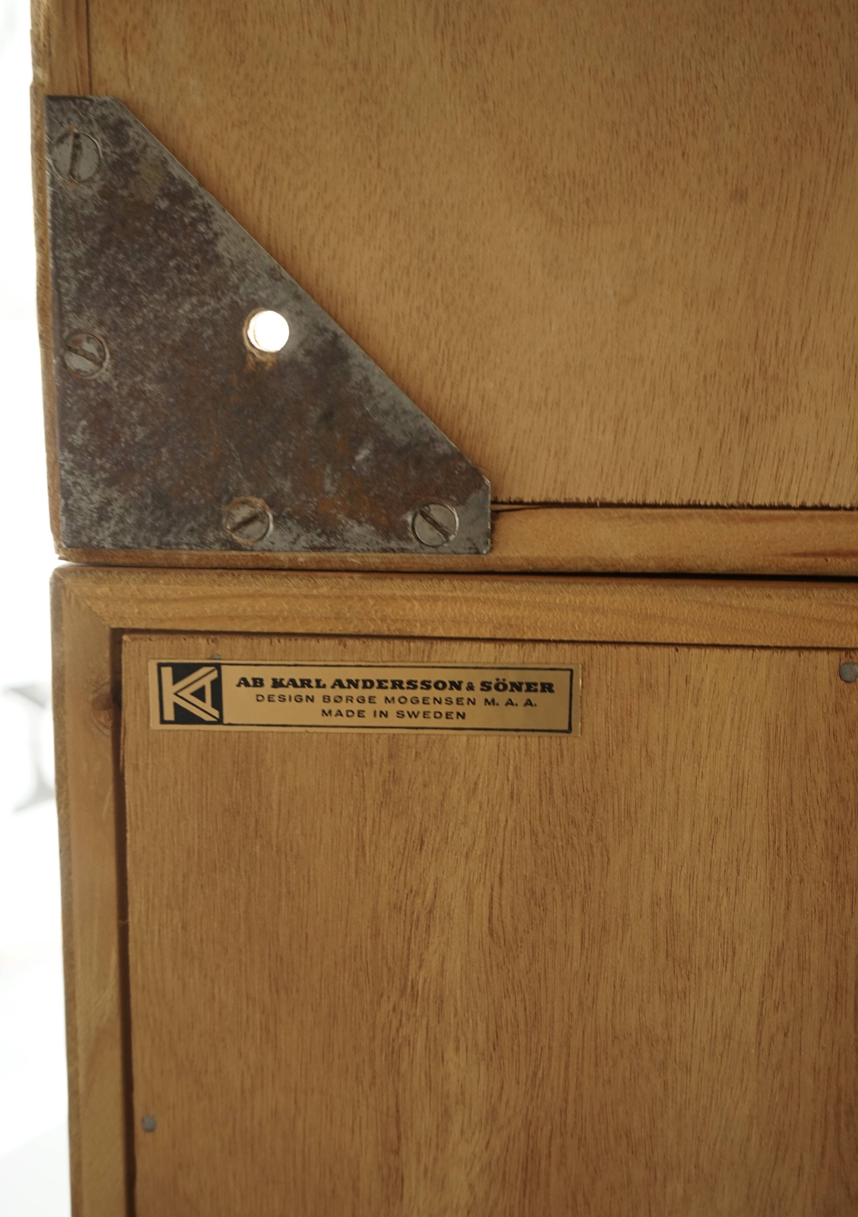 Oak Bookcase by Børge Mogensen for Karl Andersson & söner. Sweden, 1960s