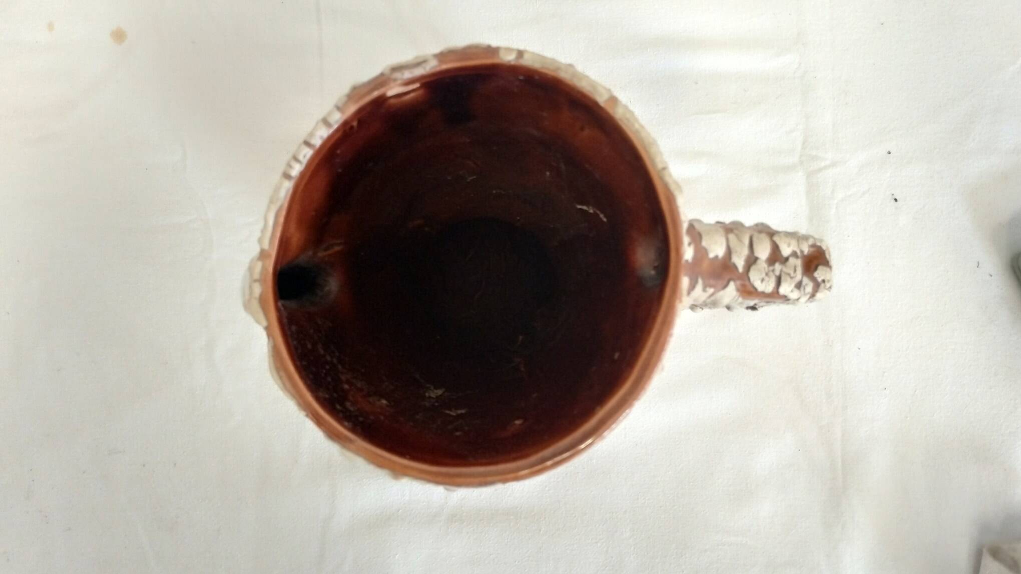 Cracked ceramic vase from the 70s