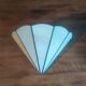 Tiffany style fan wall lamp - Art Deco - welded white glass