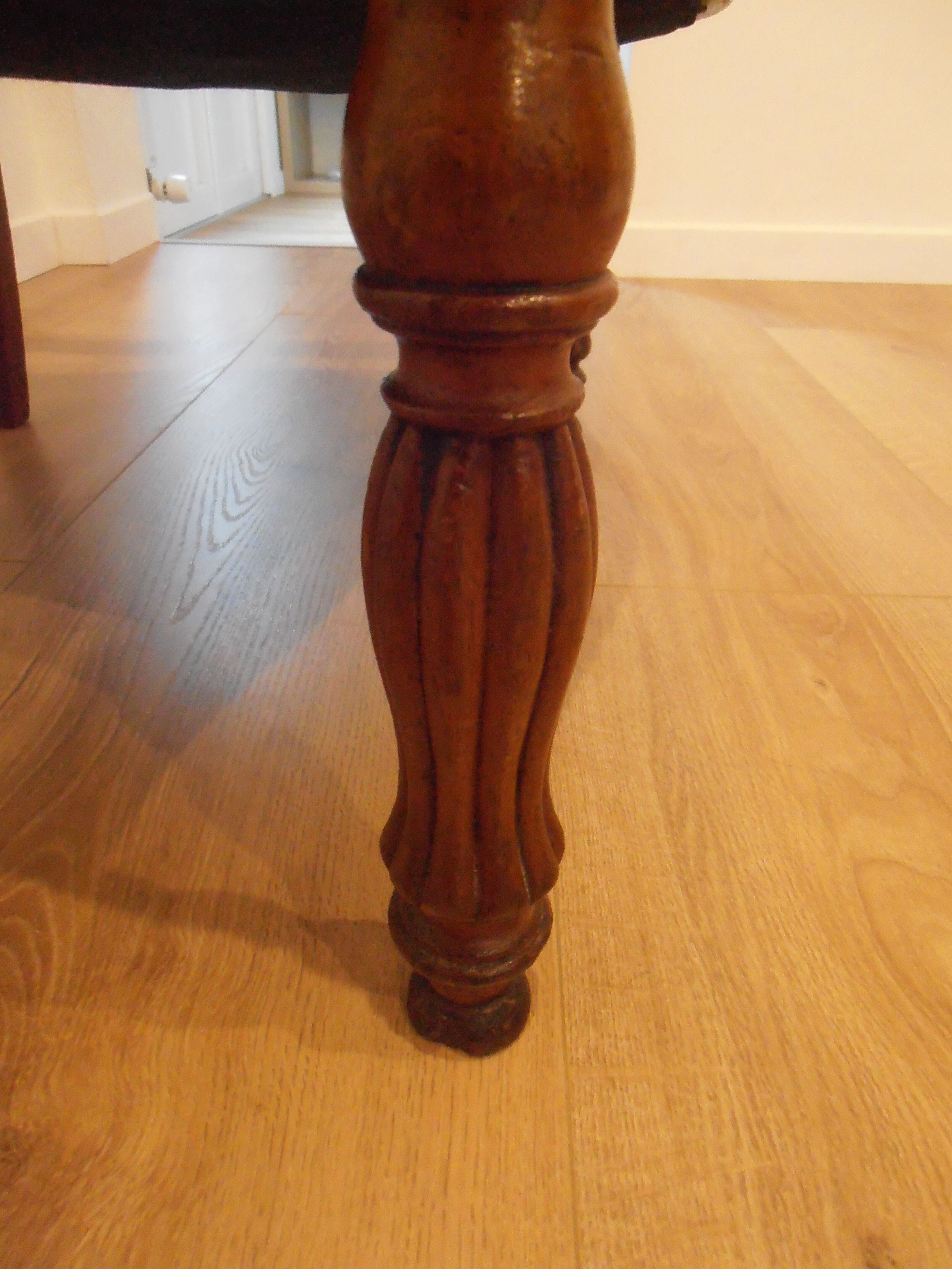 Restored antique armchair reupholstered Louis-Philippe period