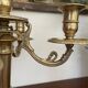 Chandelier en bronze doré art nouveau