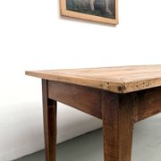 Table de ferme en noyer massif, années 50