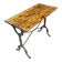 Table bistrot ancienne avec plateau en bois