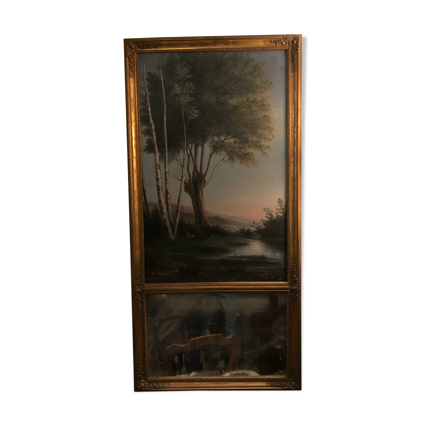 Miroir trumeau XIXè - 129x62cm