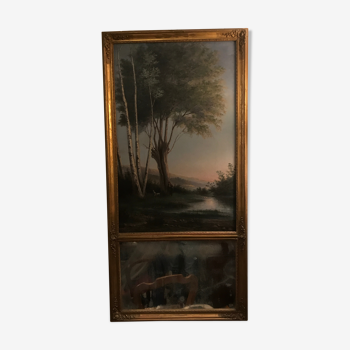 Mirror trumeau 19th - 129x62cm