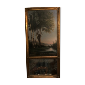 Miroir trumeau XIXè - 129x62cm