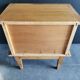 50s 2-door oak bedside