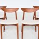 Harry Ostergaard set of eight dining chairs teak Randers 1960