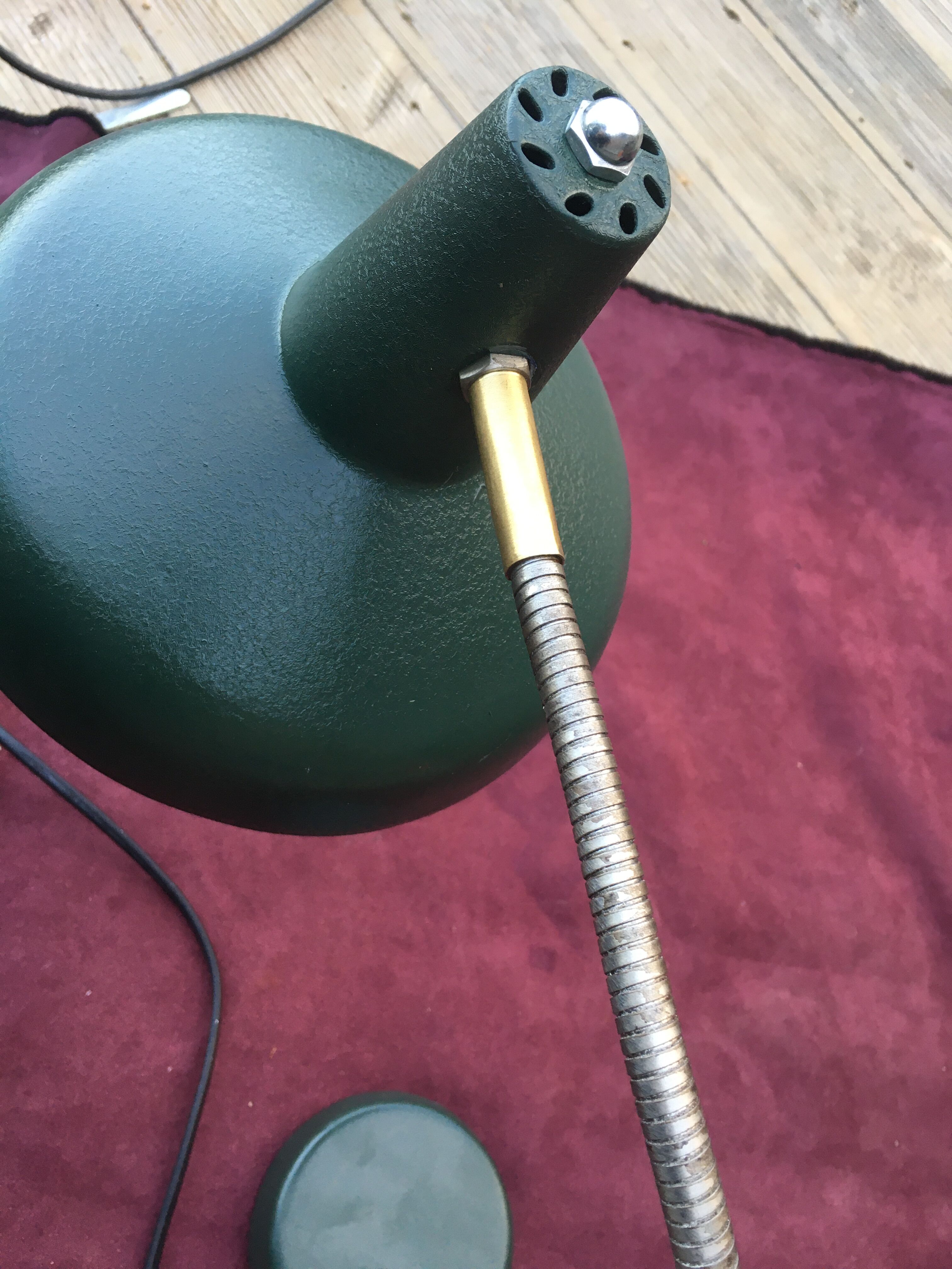 Floor lamp, articulated year 50' Aluminor