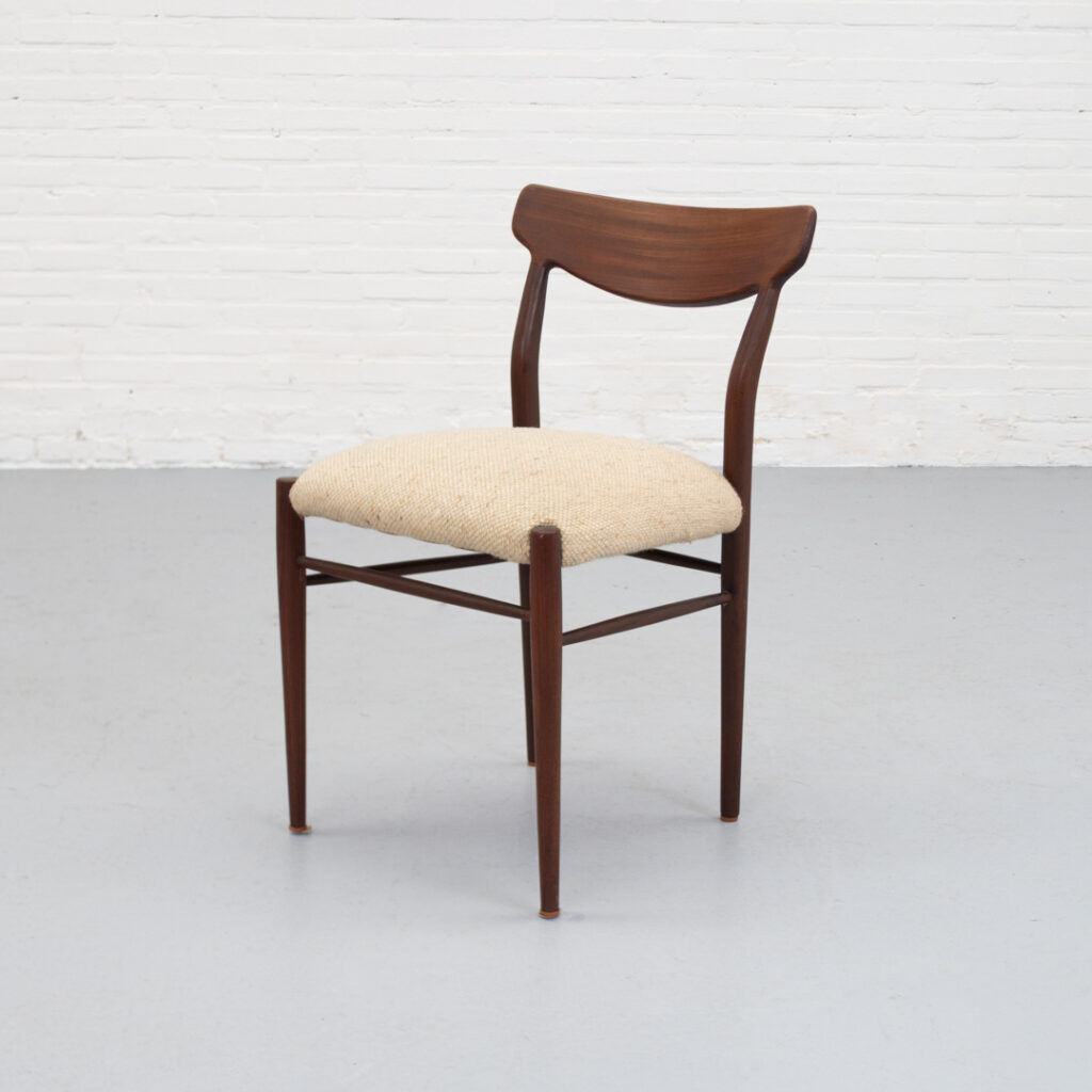 Set of 4 dining chairs by Lübke, 1960s
