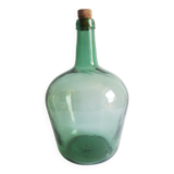 Vintage Ayelense Green Glass Demijohn