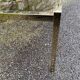 VINTAGE 1970 RECTANGULAR COFFEE TABLE GOLDEN SMOKED BROWN GLASS