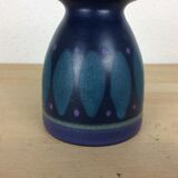 Bougeoir céramique bleu vintage