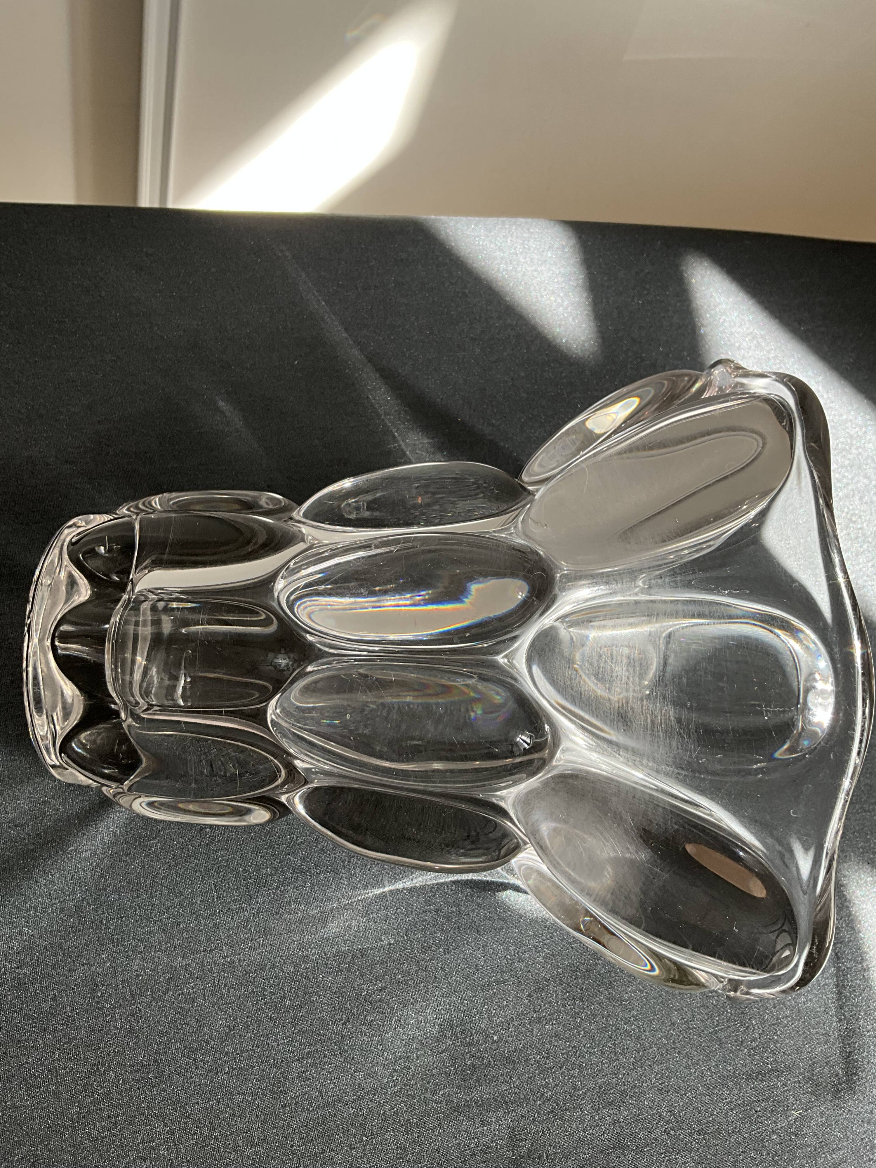 Vase en cristal français