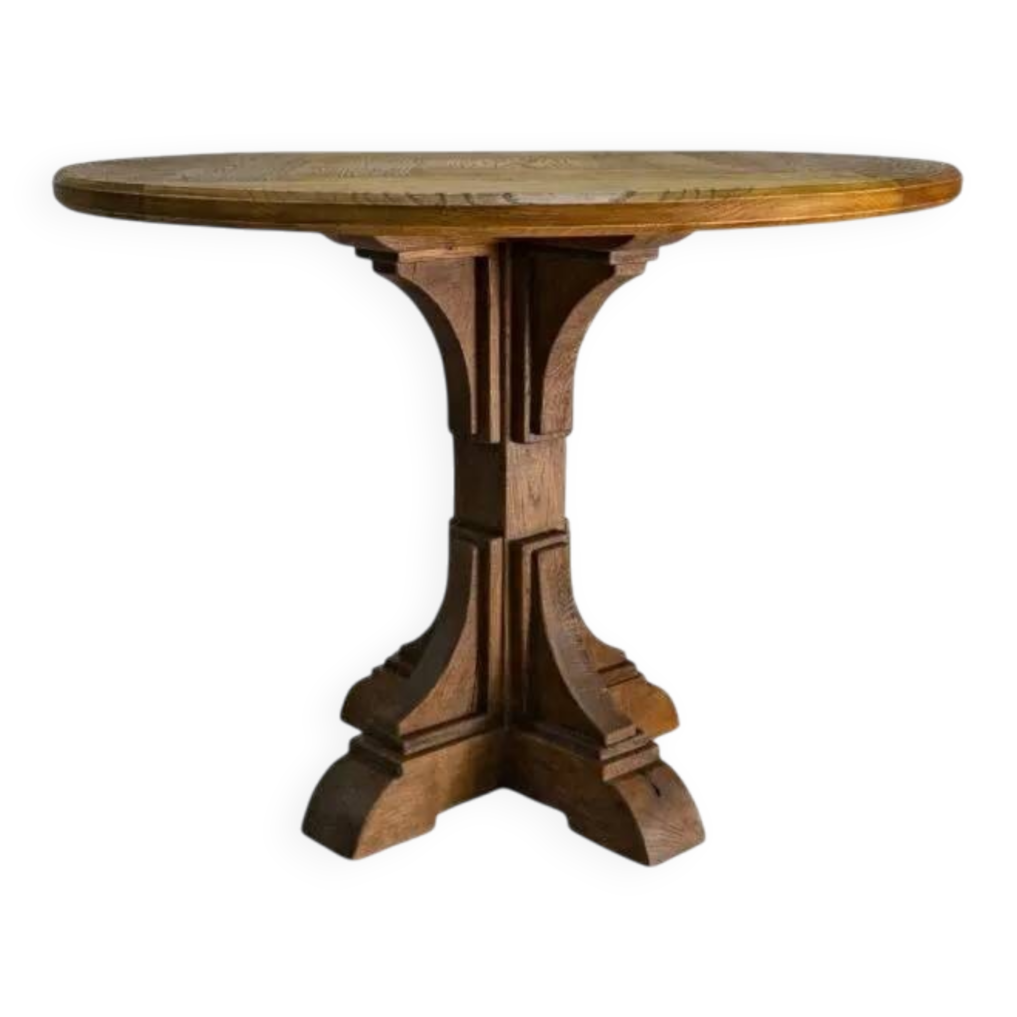 Round reclaimed wooden table || Rustic furniture || Vintage