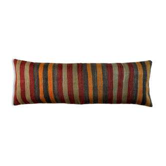 Vintage turkish kilim cushion cover , 120 x 40 cm