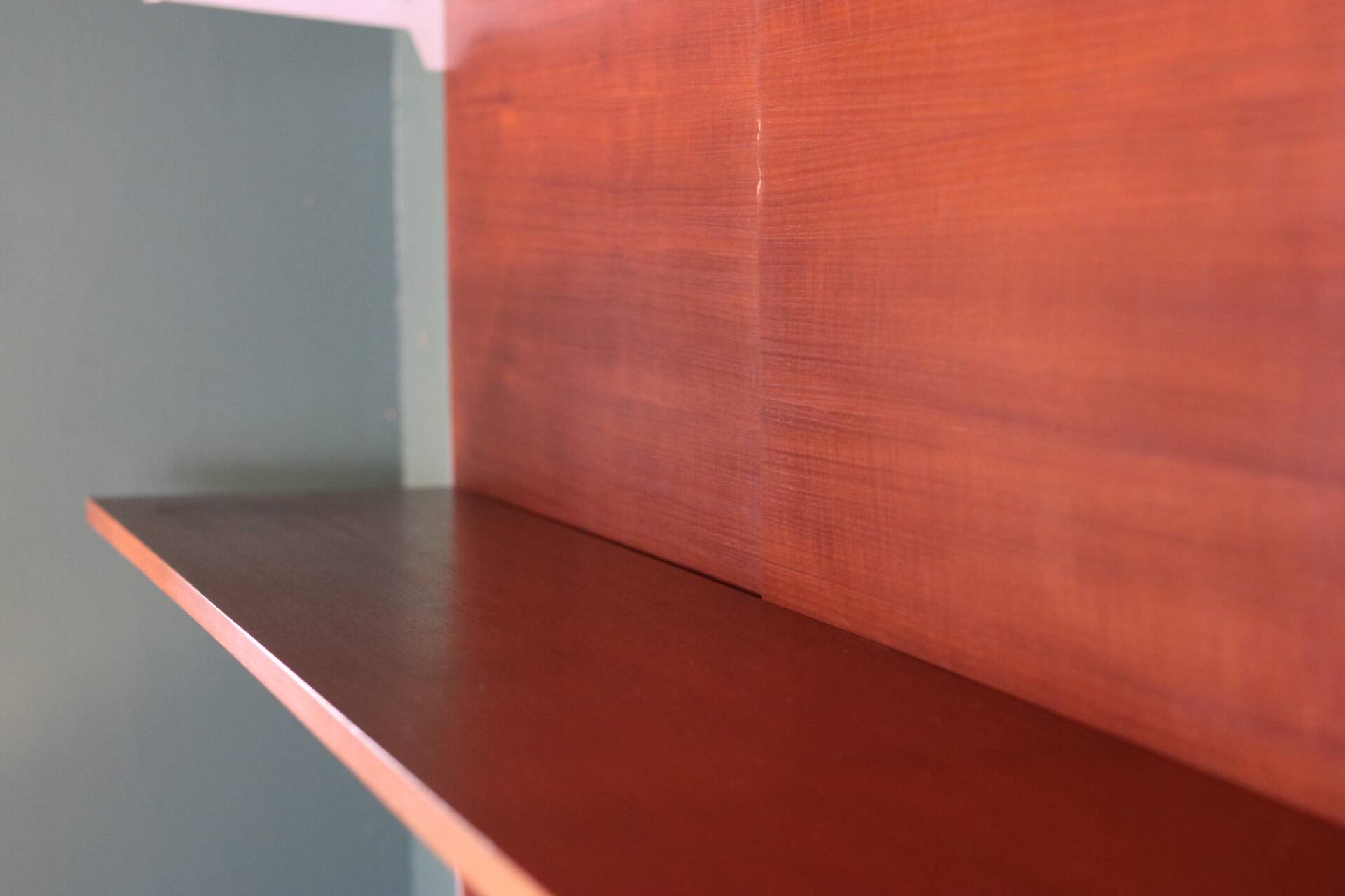 Vintage Scandinavian teak wall unit