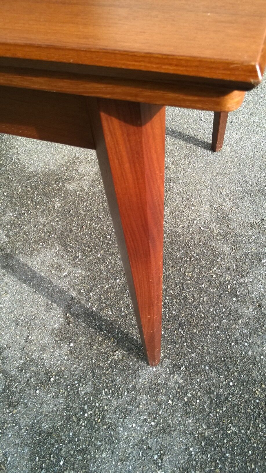 Scandinavian extendable teak table