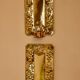 A pair of Swedish brass wall sconces from the mid-century.
