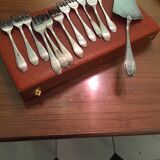 Silver metal cutlery
