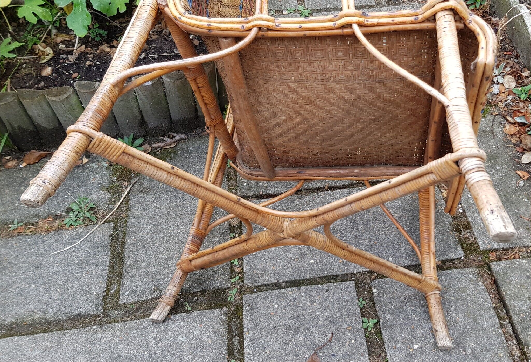 Fauteuil rotin Perret et Vibert