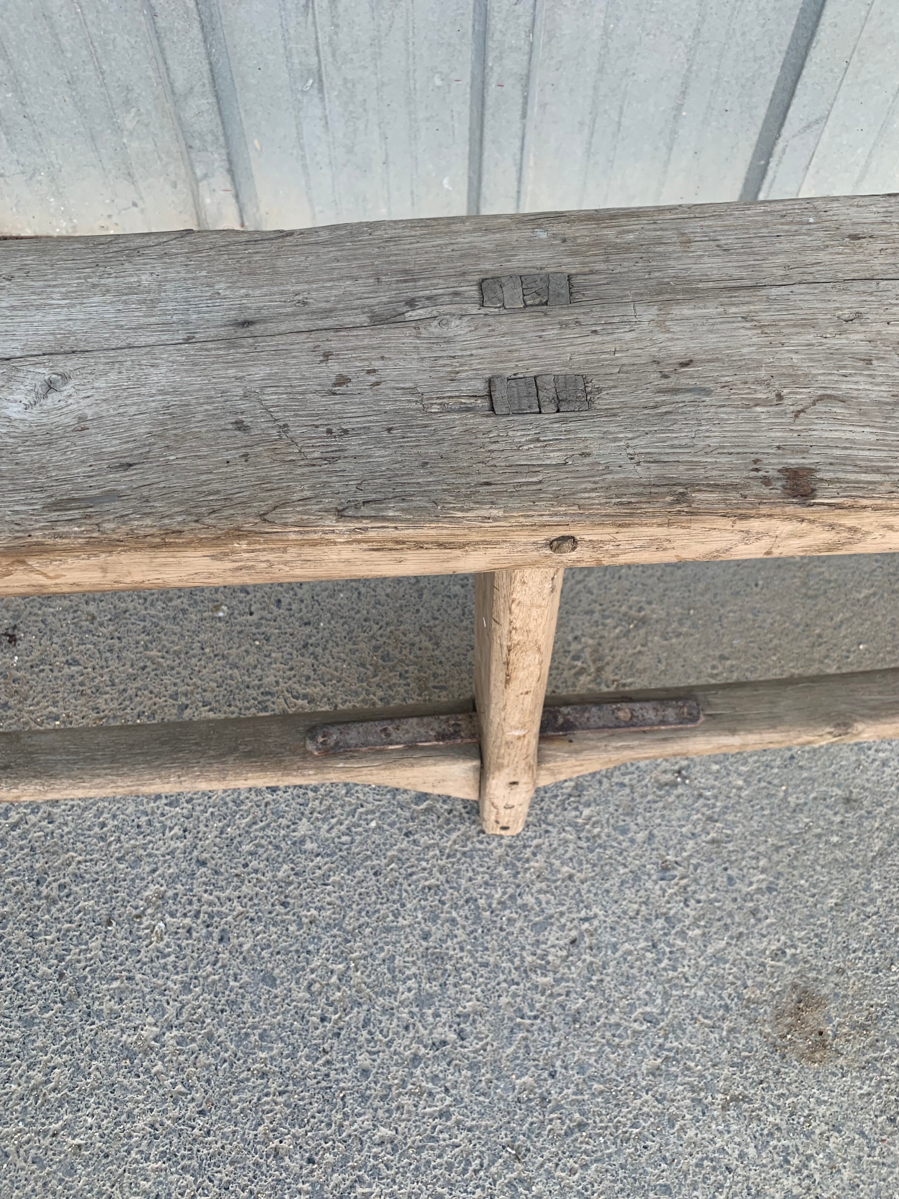 Antique wooden bench