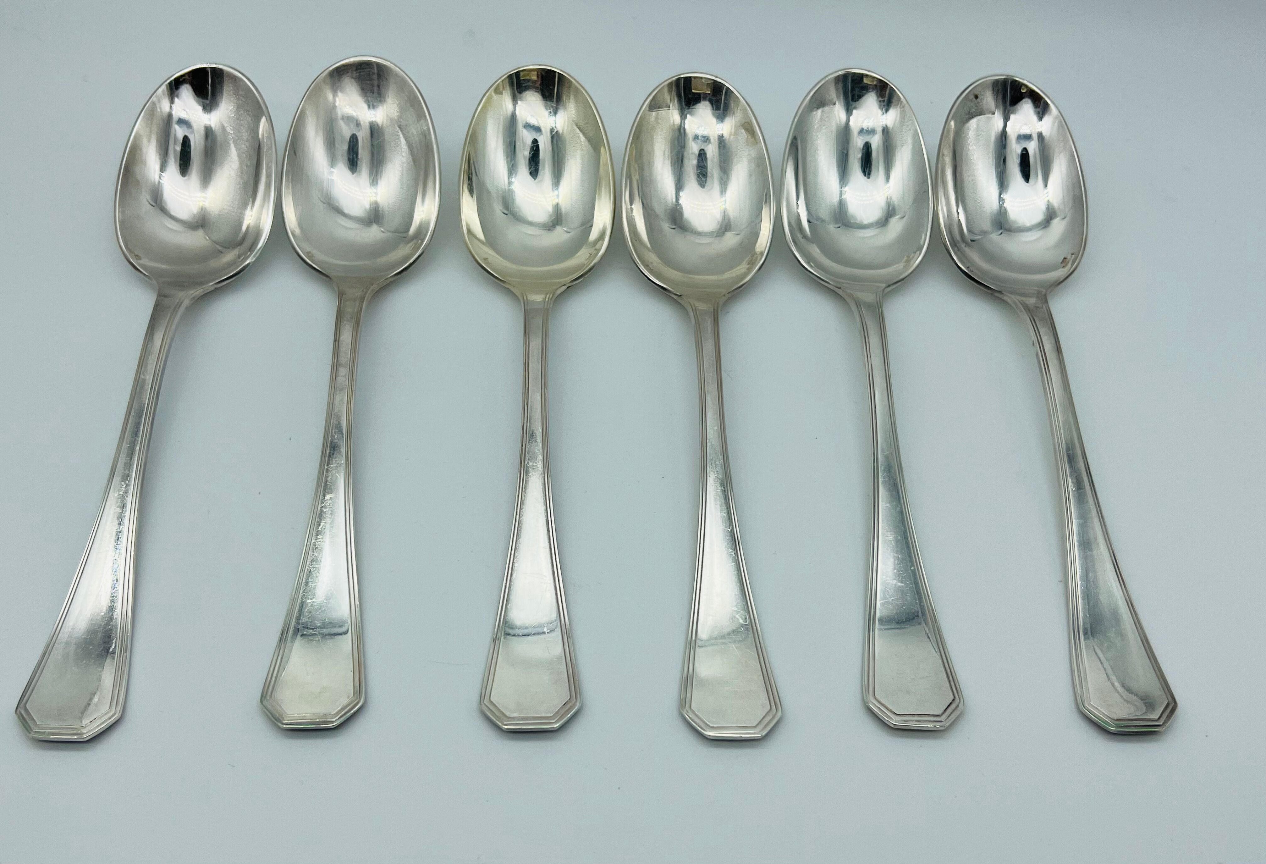 Christofle 6 large spoons model America