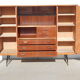 Office furniture in teak veneer, from the 60's