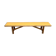 Brutalist bench, yellow "pop" seat