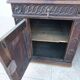 Large Gothic desk in solid oak from the 19th century.