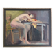 Figurative painting signed Marais, France 1970s