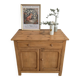 Vintage wooden renovated sideboard, 2 doors and 1 drawer.
