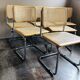 6 chaises B32  de Marcel Breuer - fabrication italienne