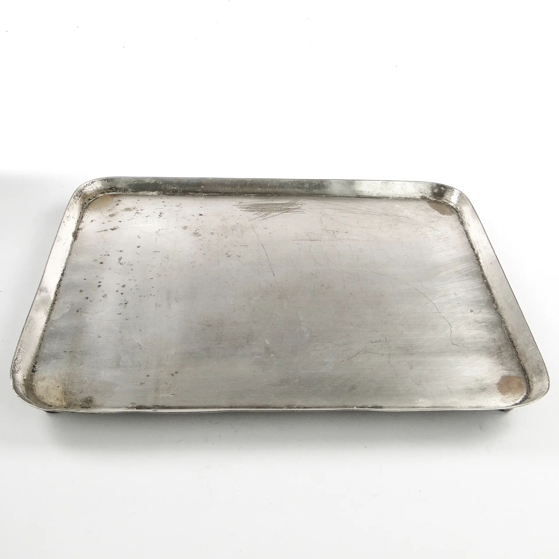 Art Deco tray, silver-plated brass, Norblin, Poland, 1930s