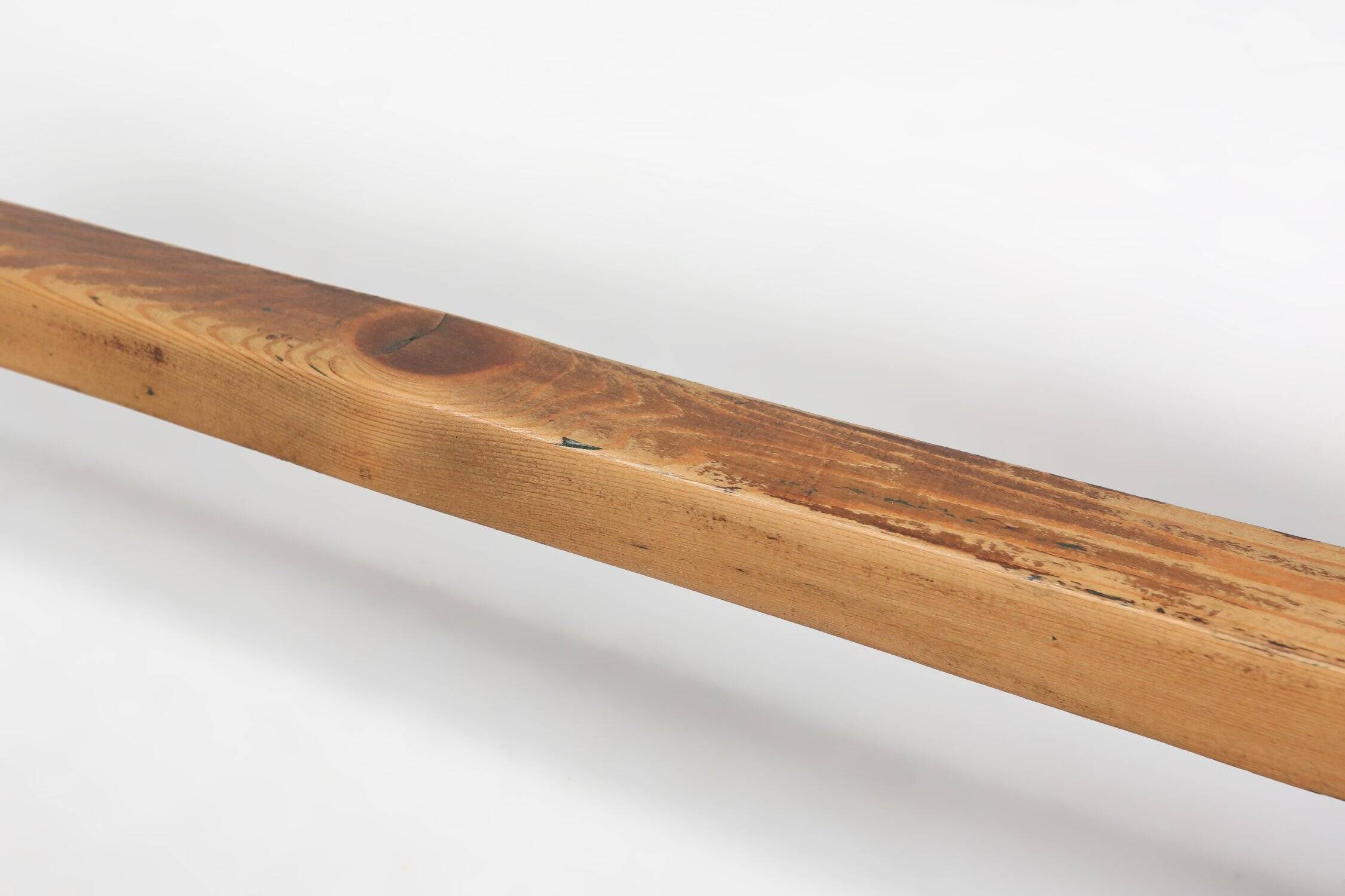 Mid-Century Rustic Wooden Bench, France, 1900s