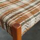 Lot de 3 chaises style scandinave tissu et bois