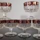 6 stemmed glasses Made in Italy